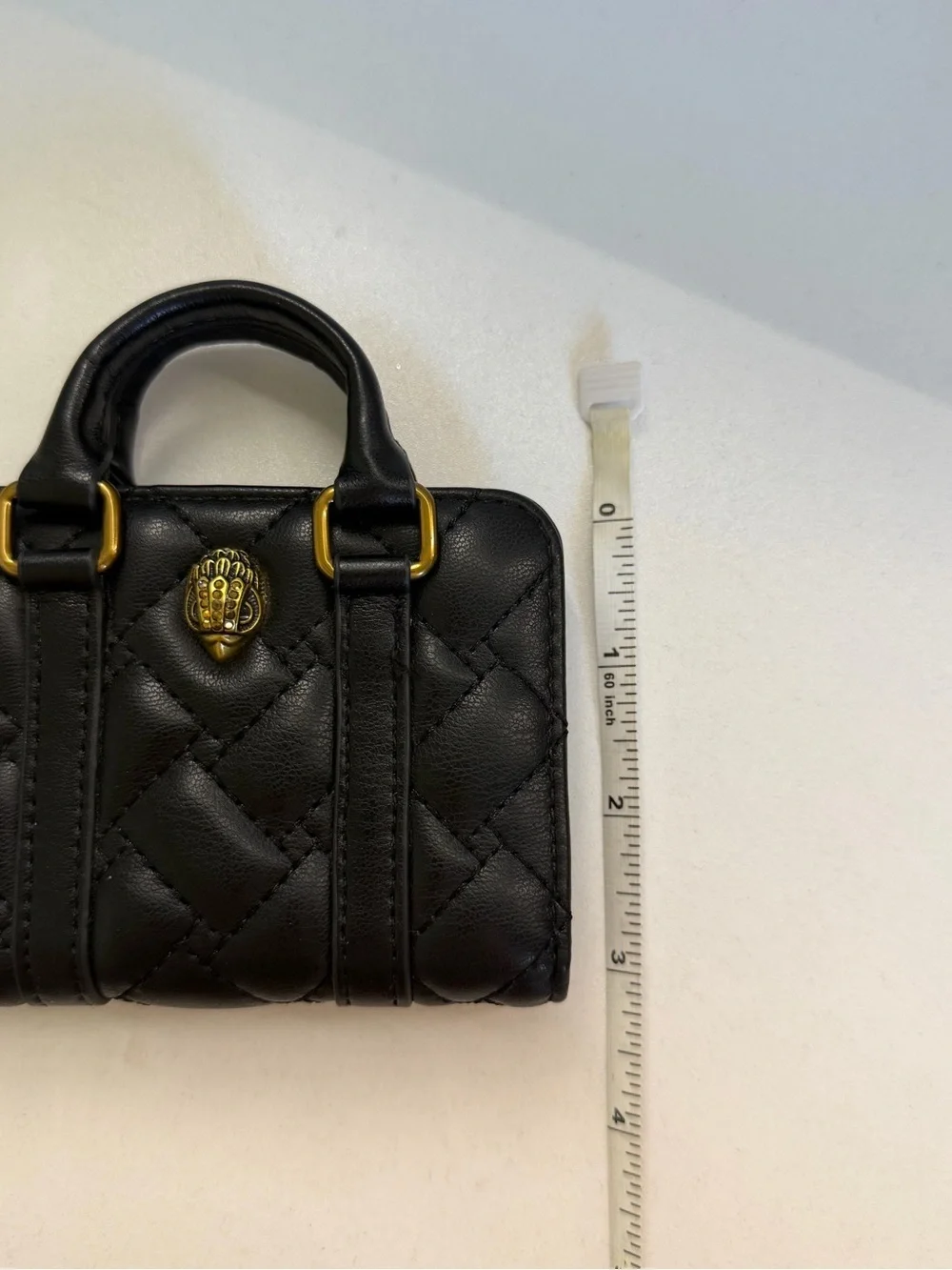 Kurt Geiger Black Kensington Bag Charm/Keychain & Card Holder